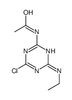 2-Chloro-4-acetamido-6-(ethylamino)-s-triazine structure