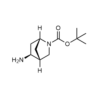 (1R,4R,5S)-5-氨基-2-氮杂双环[2.2.1]庚烷-2-羧酸叔丁酯结构式