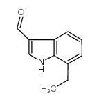 7-乙基吲哚-3-甲醛结构式