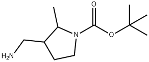 1-N-Boc-3-aminomethyl-2-methyl-pyrrolidine Structure