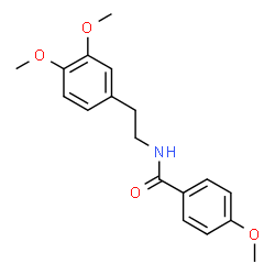 N-[2-(3,4-dimethoxyphenyl)ethyl]-4-methoxybenzamide结构式