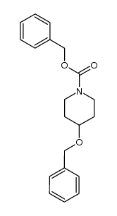 4-benzyloxy-N-(benzyloxycarbonyl)piperidine结构式