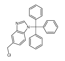 5-(chloromethyl)-1-tritylbenzimidazole Structure