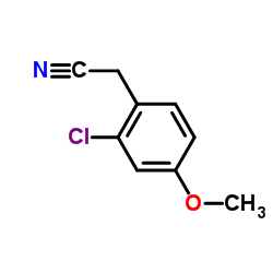 2-氯-4-甲氧基苯基乙腈结构式