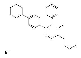 1-[2-(4-cyclohexylphenyl)-2-(2-ethylhexoxy)ethyl]pyridin-1-ium,bromide结构式