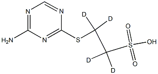 2-(4-AMino-1,3,5-triazin-2-yl)sulfanylethanesulfonic Acid-d4图片