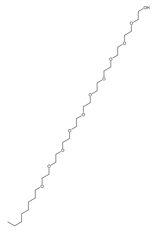 2-[2-[2-[2-[2-[2-[2-[2-[2-(2-octoxyethoxy)ethoxy]ethoxy]ethoxy]ethoxy]ethoxy]ethoxy]ethoxy]ethoxy]ethanol Structure