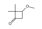 3-methoxy-2,2-dimethylcyclobutan-1-one Structure