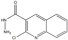 2-Chloro-quinoline-3-carboxylic acid hydrazide结构式