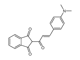 2-(p-(N,N-dimethylamino)cinnamoyl)-1,3-indandione结构式