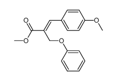 methyl (E)-3-(4-methoxyphenyl)-2-(phenoxymethyl)acrylate Structure