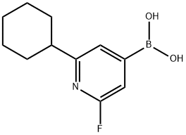 2-Fluoro-6-(cyclohexyl)pyridine-4-boronic acid图片