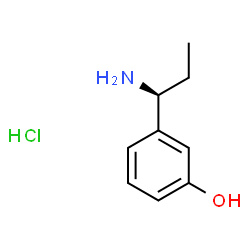 (S)-3-(1-氨丙基)苯酚盐酸盐结构式