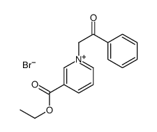 ethyl 1-phenacylpyridin-1-ium-3-carboxylate,bromide Structure