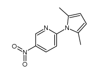 2-(2,5-dimethyl-1H-pyrrol-1-yl)-5-nitropyridine结构式