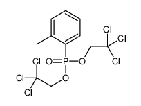 1-[bis(2,2,2-trichloroethoxy)phosphoryl]-2-methylbenzene结构式