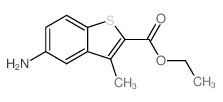 ETHYL 5-AMINO-3-METHYLBENZO[B]THIOPHENE-2-CARBOXYLATE结构式