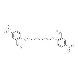 2-((6-[(2-FORMYL-4-NITROPHENYL)SULFANYL]HEXYL)SULFANYL)-5-NITROBENZENECARBALDEHYDE picture