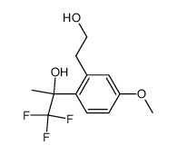 1,1,1-trifluoro-2-[2-(2-hydroxyethyl)-4-methoxyphenyl]propan-2-ol Structure