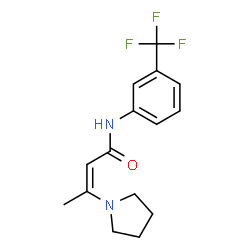 3-PYRROLIDIN-1-YL-BUT-2-ENOIC ACID (3-TRIFLUOROMETHYL-PHENYL)-AMIDE picture