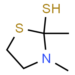 2-Thiazolidinethiol,2,3-dimethyl-(9CI)结构式