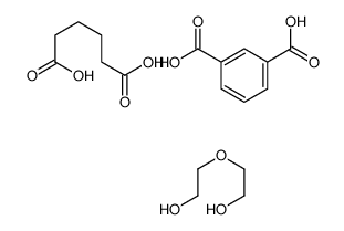 1,3-苯二甲酸与己二酸和2,2’-乙醇醚的聚合物结构式