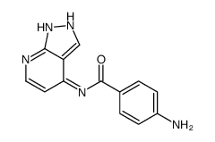 Benzamide, 4-amino-N-1H-pyrazolo[3,4-b]pyridin-4-yl- (9CI)结构式