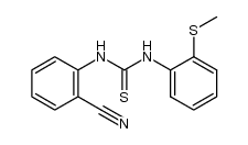 N-(2-cyanophenyl)-N'-[2-(methylsulfanyl)phenyl]thiourea结构式