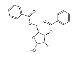 ((2R,3R,4S,5R)-3-(benzoyloxy)-4-fluoro-5-methoxytetrahydrofuran-2-yl)methyl benzoate Structure