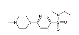 3-Pyridinesulfonamide, N,N-diethyl-6-(4-methyl-1-piperazinyl)- structure