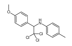 4-methyl-N-[2,2,2-trichloro-1-(4-methoxyphenyl)ethyl]aniline结构式