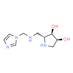 3,4-Pyrrolidinediol, 2-[[(1H-imidazol-1-ylmethyl)amino]methyl]-, (2R,3R,4S)- (9CI)结构式