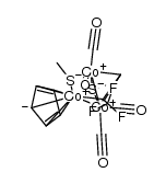 anti-[Co3Cp(CO)4(μ-thiolato)2(μ-CF3CCH)]结构式