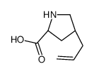 (2S,4R)-4-ALLYLPYRROLIDINE-2-CARBOXYLIC ACID structure