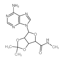 2-(6-aminopurin-9-yl)-N,7,7-trimethyl-3,6,8-trioxabicyclo[3.3.0]octane-4-carboxamide结构式