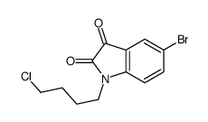 5-bromo-1-(4-chlorobutyl)indole-2,3-dione结构式