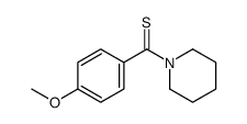 (4-methoxyphenyl)-piperidin-1-ylmethanethione结构式