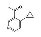 Ethanone, 1-(4-cyclopropyl-3-pyridinyl)- (9CI)结构式