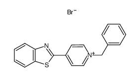 4-benzothiazol-2-yl-1-benzyl-pyridinium, bromide Structure