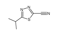 1,3,4-Thiadiazole-2-carbonitrile,5-(1-methylethyl)-(9CI)结构式