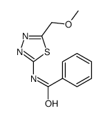 Benzamide, N-[5-(methoxymethyl)-1,3,4-thiadiazol-2-yl]- (9CI) structure