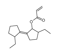 [2-ethyl-5-(2-ethylcyclopentylidene)cyclopentyl] prop-2-enoate Structure