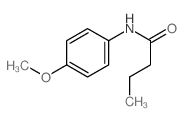 Butanamide,N-(4-methoxyphenyl)-结构式