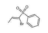 (Z)-1-bromo-1-phenylsulphonylprop-1-ene Structure