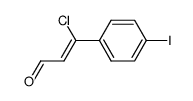 3-Chlor-3-(4-iodphenyl)-acrolein Structure