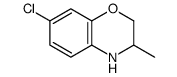 7-chloro-3-methyl-3,4-dihydro-2H-1,4-benzoxazine结构式