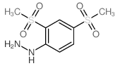 Hydrazine,[2,4-bis(methylsulfonyl)phenyl]- Structure