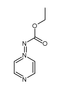 (ethoxycarbonyl)(pyrazin-1-ium-1-yl)amide Structure