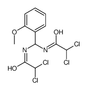 2,2-dichloro-N-[[(2,2-dichloroacetyl)amino]-(2-methoxyphenyl)methyl]acetamide Structure