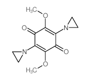 2, 5-Cyclohexadiene-1,4-dione, 2,5-bis (1-aziridinyl)-3,6-dimethoxy-结构式